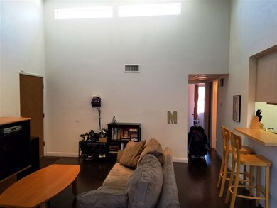 Vaulted ceiling. Home has central force air and he