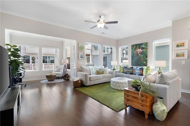 This floorplan offers a sunroom that opens onto th