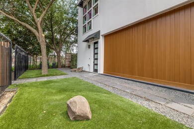 Plenty of shade, custom turf which provides a low-