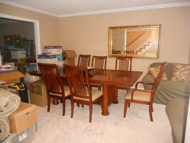 Formal Living Room - family is packing for moving