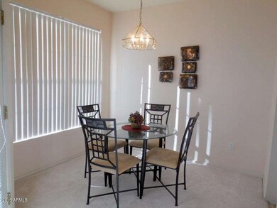 Dining area from living area