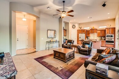 Custom-tiled entrance foyer