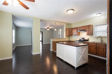 Open concept kitchen, dining, great room!