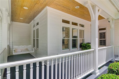 Wraparound front porch