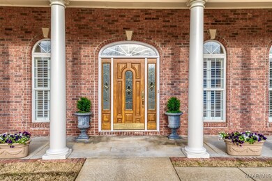 Stately entrance with beautiful columns