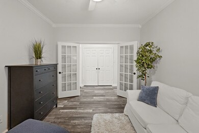 Double Glass Door Entrance with Large Closet Acros