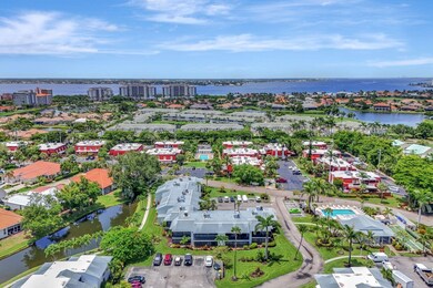 Drone / aerial view of a nearby body of water