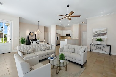 Stage Picture of Living & Dining Area