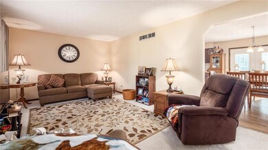 Living room featuring light hardwood floors