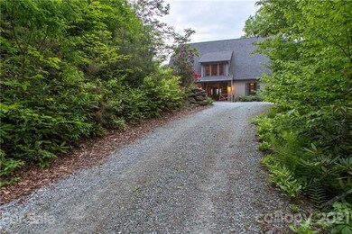 View of house as seen from driveway.