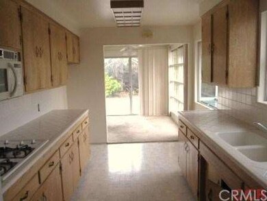Kitchen looking into dining area