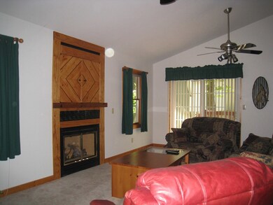 19 x 14 Great Room with Gas log Fireplace and Rece
