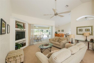 Great Room with Open Floor concept leading to Kitc