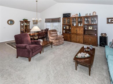 Living Room w/Vaulted Ceiling