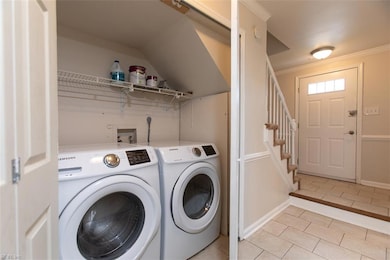 Front load modern washer/dryer convey