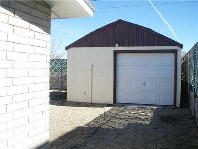 Storage Shed in backyard