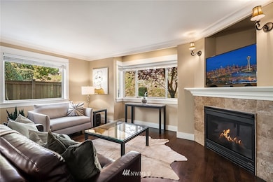 An abundance of windows and glass doors create sun-filled rooms on all levels.