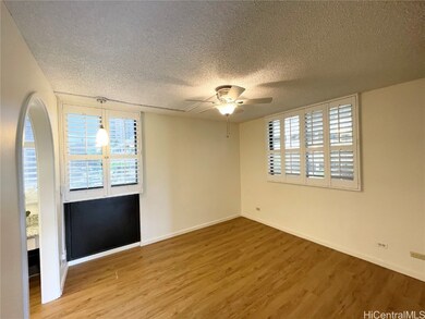Spacious primary bedroom, primary bathroom on left