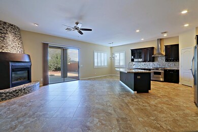 Family Room and Kitchen