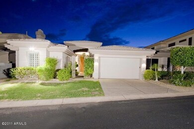 front of home at night