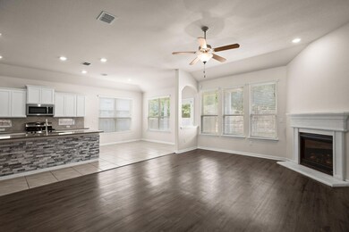 Unfurnished living room with recessed lighting, a