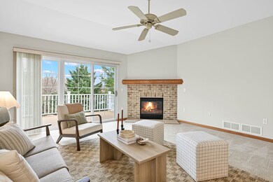 Living room Cozy fireplace