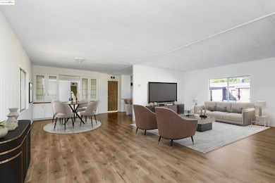 Living area featuring wood finished floors
