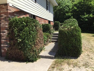 Private walkway to office