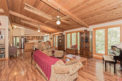 Great room, dining room and kitchen all flow toget