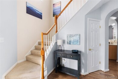 Gracious two-story foyer