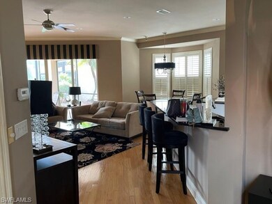 view from foyer in living area