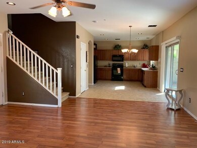 Family room just off eat in kitchen