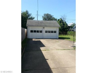 Plenty of parking and two car detached garage