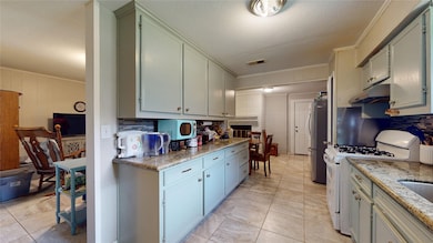 Updated kitchen cabinets and countertops