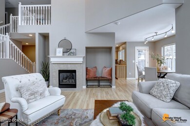 Cozy fireplace