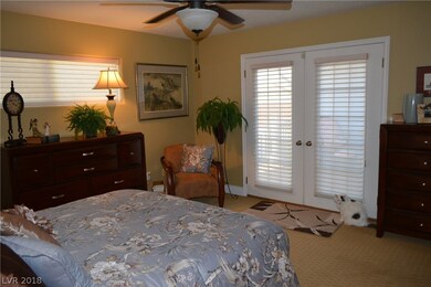 Master Bedroom with french doors to patio