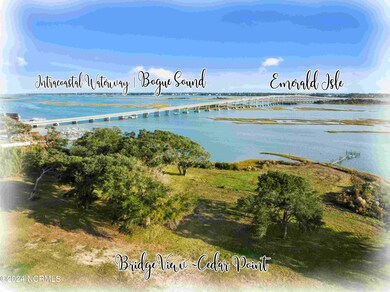 Map label Emerald Isle and Cedar Point