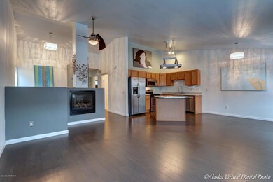 Fireplace in living room