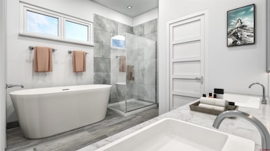 Primary bathroom rendering