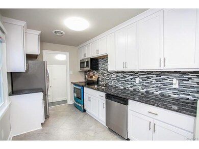 Brand new kitchen from top to bottom :: New cabinets, new tile floors, new granite counter-tops, new stainless steel appliances, new tile backsplash