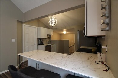 Breakfast bar with room for 3