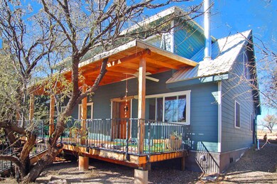 3/4 Front view of the home