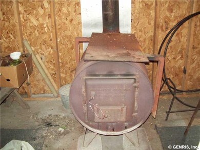 Family Room. Large wood stove, big enough to heat 