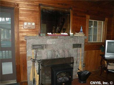 Living Room Stone fireplace