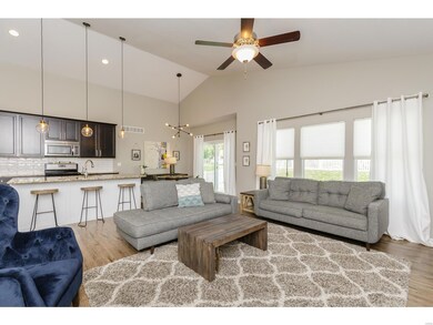 Great room open to kitchen and breakfast room