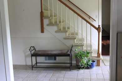 Stairway with baseboards