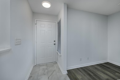 Entrance foyer with baseboards