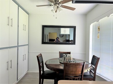 Breakfast area with bay window and additional storage space