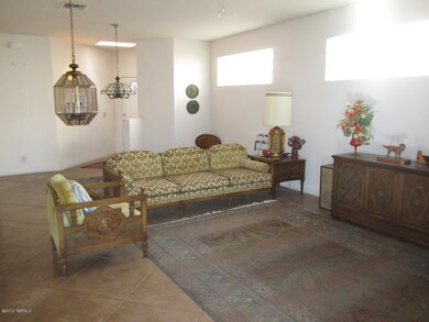 Living room, dining area