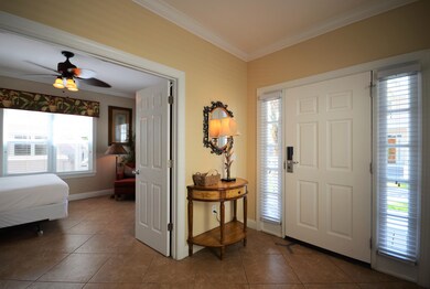 Foyer and Lower level bedroom